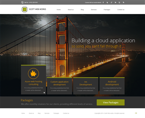 Wordpress Design by pb for Scott Web Works | Design: #4885778