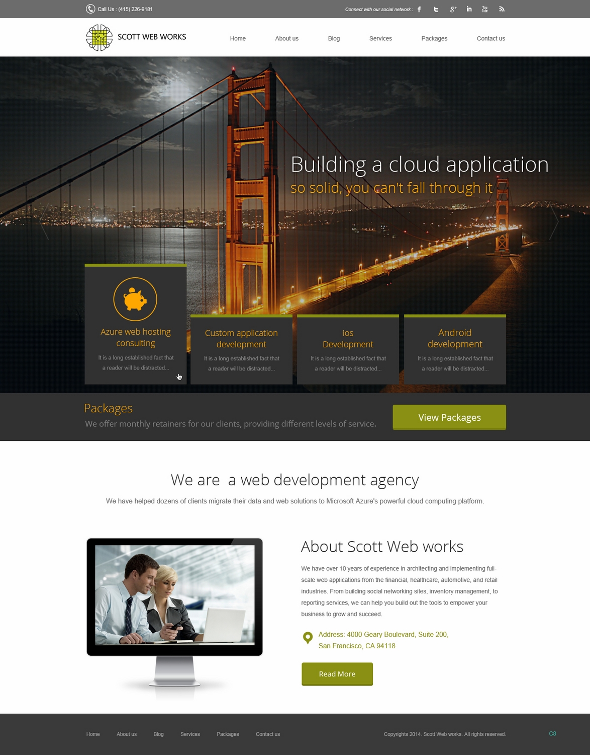 Wordpress Design by pb for Scott Web Works | Design #4885780