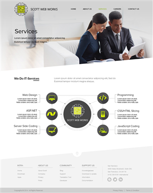 Wordpress Design by OM for Scott Web Works | Design: #4879939