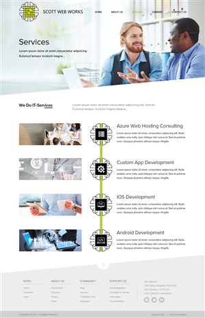 Wordpress Design by OM for Scott Web Works | Design: #4879941