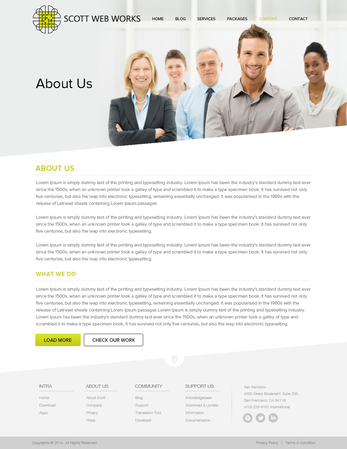 Design Wordpress par OM pour Scott Web Works | Design #4935549
