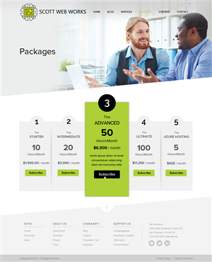 Wordpress Design by OM for Scott Web Works | Design: #4935553