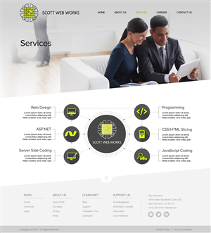 Wordpress Design by OM for Scott Web Works | Design: #4935555