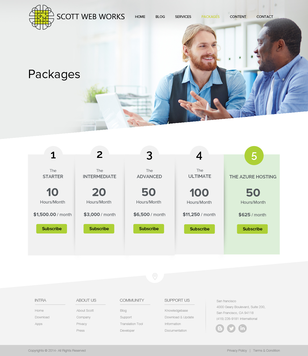 Wordpress Design by OM for Scott Web Works | Design #4939135