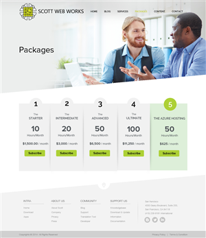 Design of a Web Development Agency | WordPress-Design von OM