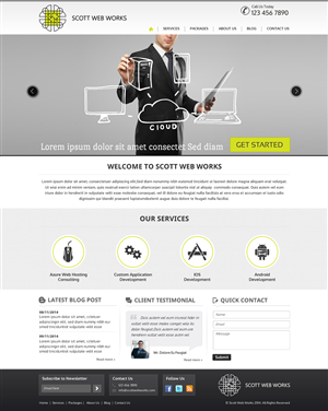 Wordpress Design by Sbss for Scott Web Works | Design: #4865316