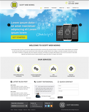 Wordpress Design by Sbss for Scott Web Works | Design: #4865320