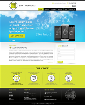 Wordpress Design by Sbss for Scott Web Works | Design: #4865327