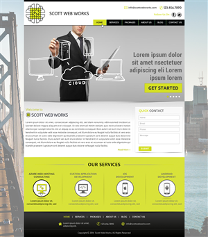 Wordpress Design by Sbss for Scott Web Works | Design: #4865336