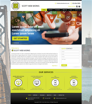 Wordpress Design by Sbss for Scott Web Works | Design: #4865340