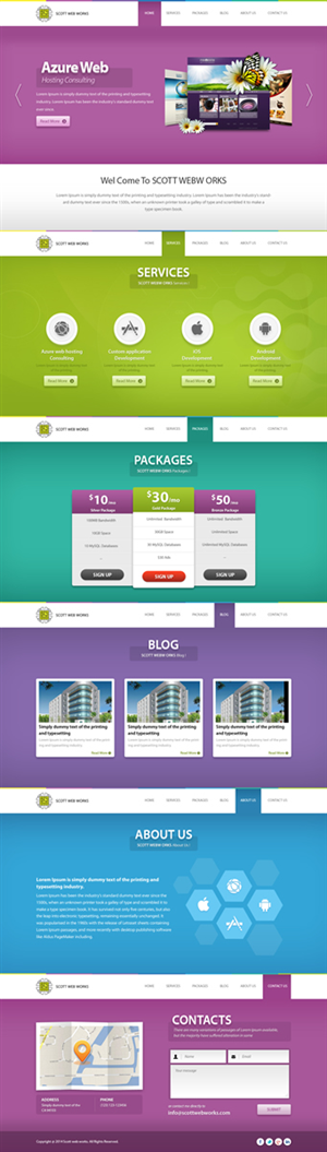 Wordpress Design by Sbss for Scott Web Works | Design: #4865350