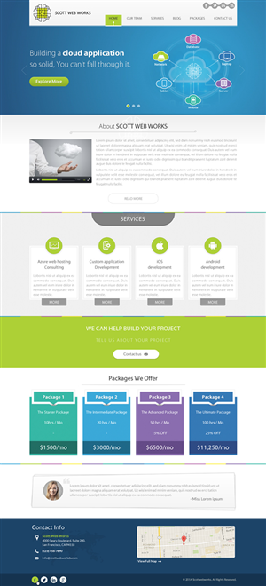 Wordpress Design by Sbss for Scott Web Works | Design: #4872740