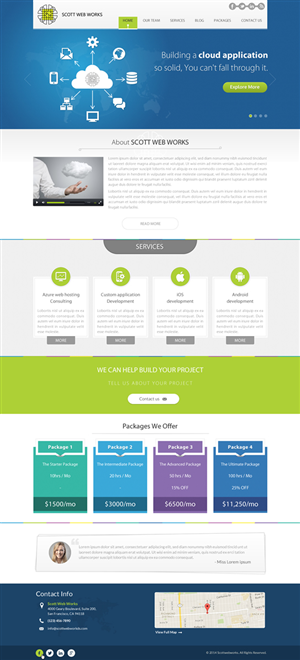 Wordpress Design by Sbss for Scott Web Works | Design: #4872741