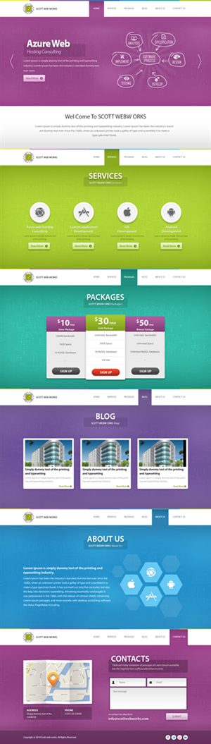 Design of a Web Development Agency | WordPress-Design von Sbss
