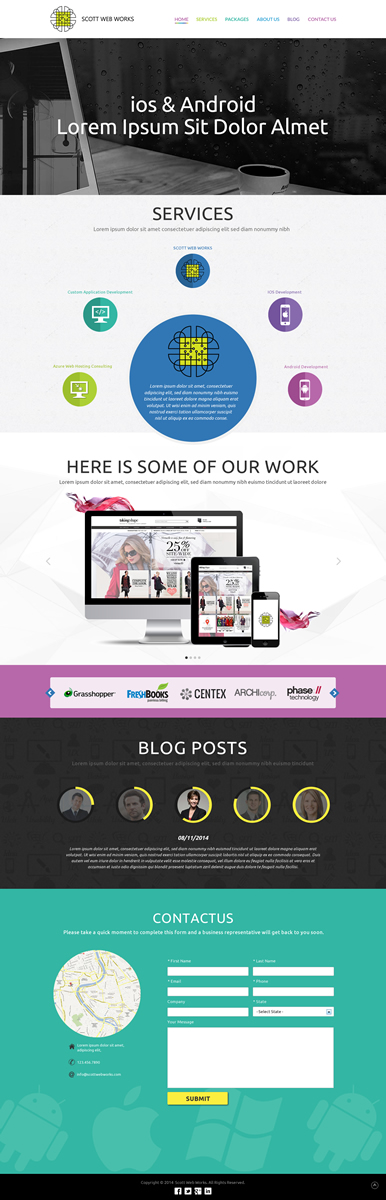 Wordpress Design by Mac Ruskin for Scott Web Works | Design #4896140