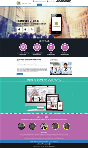 Wordpress Design by Mac Ruskin for Scott Web Works | Design: #4906805
