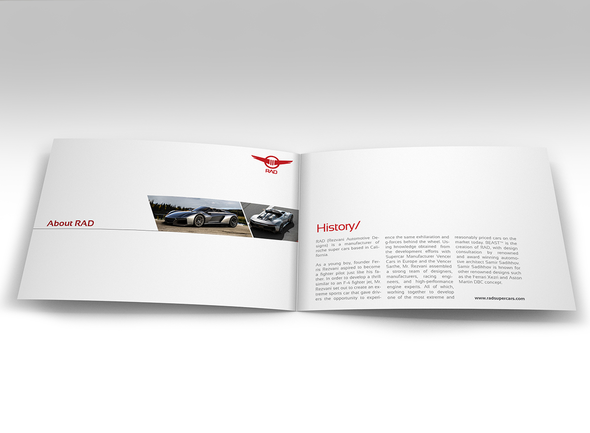 Catalogue Design by Miguel Neiva for Rezvani Motors | Design #4849129