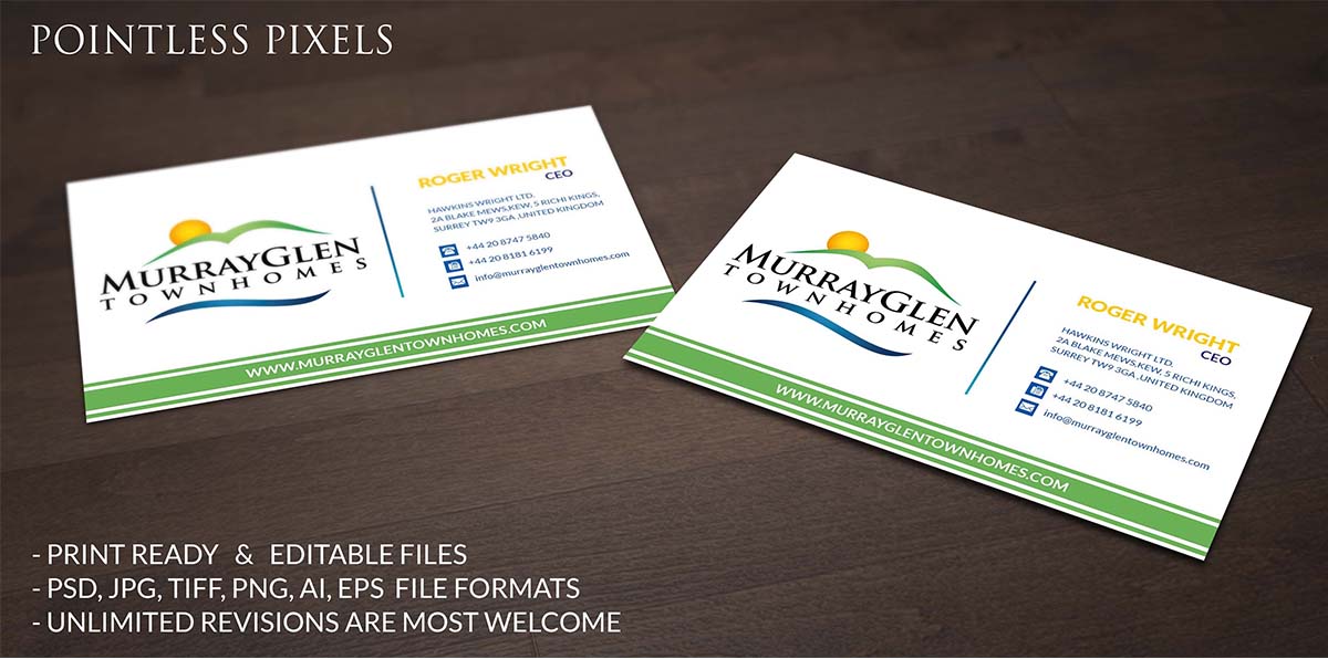 Diseño de Tarjeta de Presentación por Pointless Pixels India para Greywolf Partners Inc | Diseño #4839220