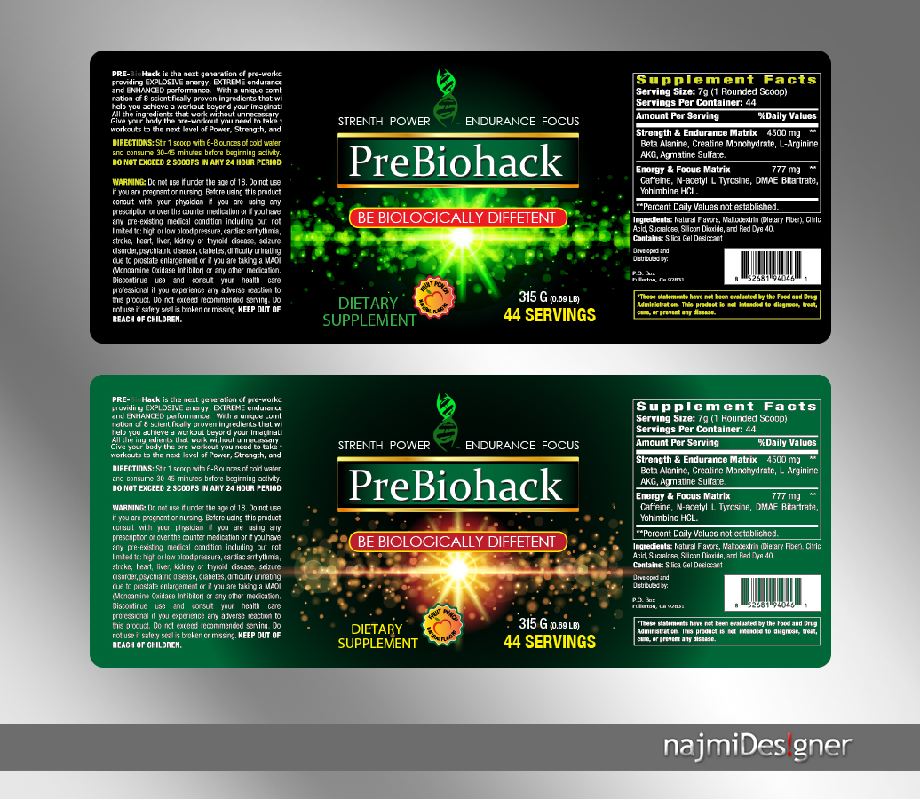 Label Design by  Najmi for this project | Design #5090038