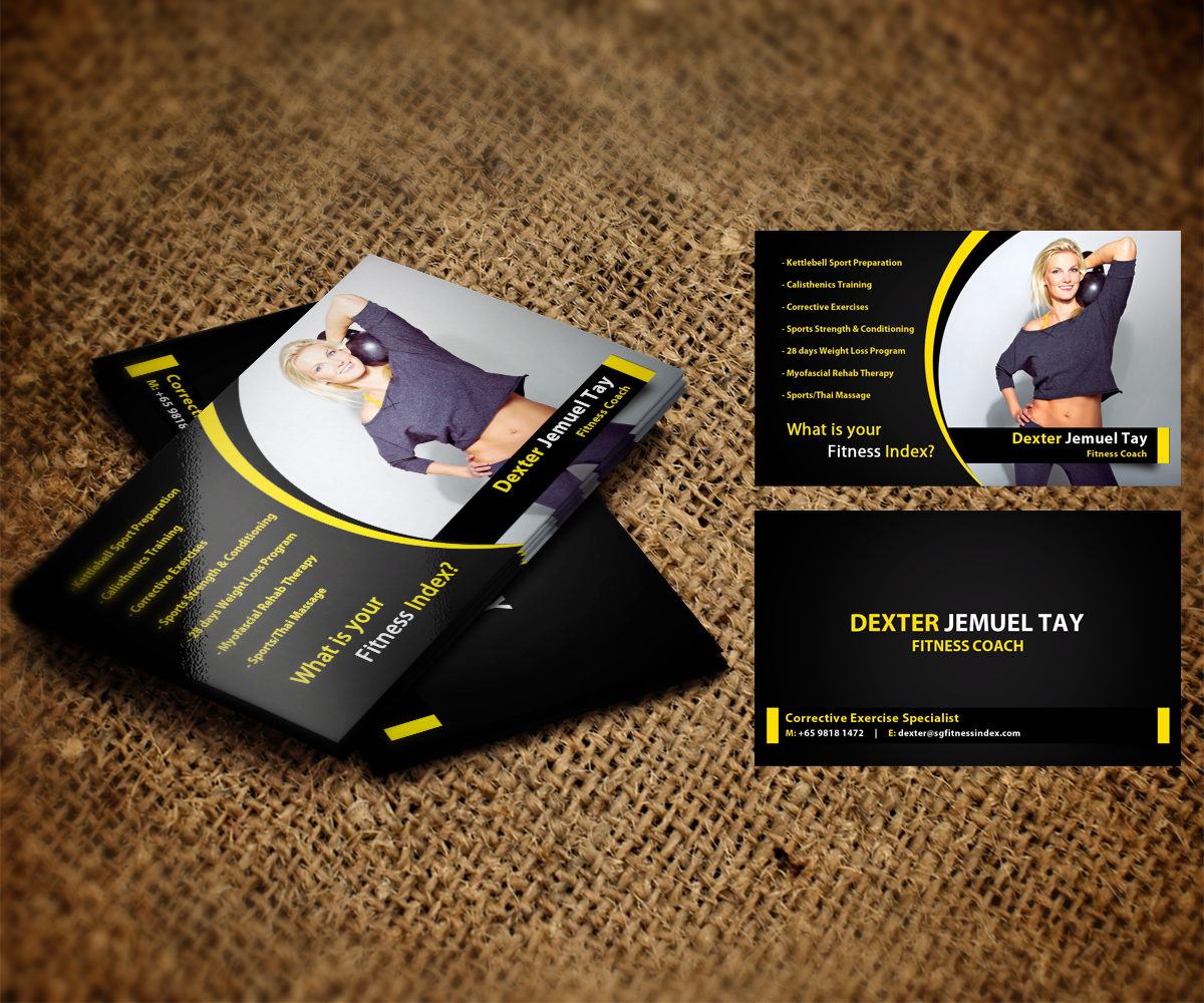 Business Card Design by bmaverick for Fitness Index | Design #1367063