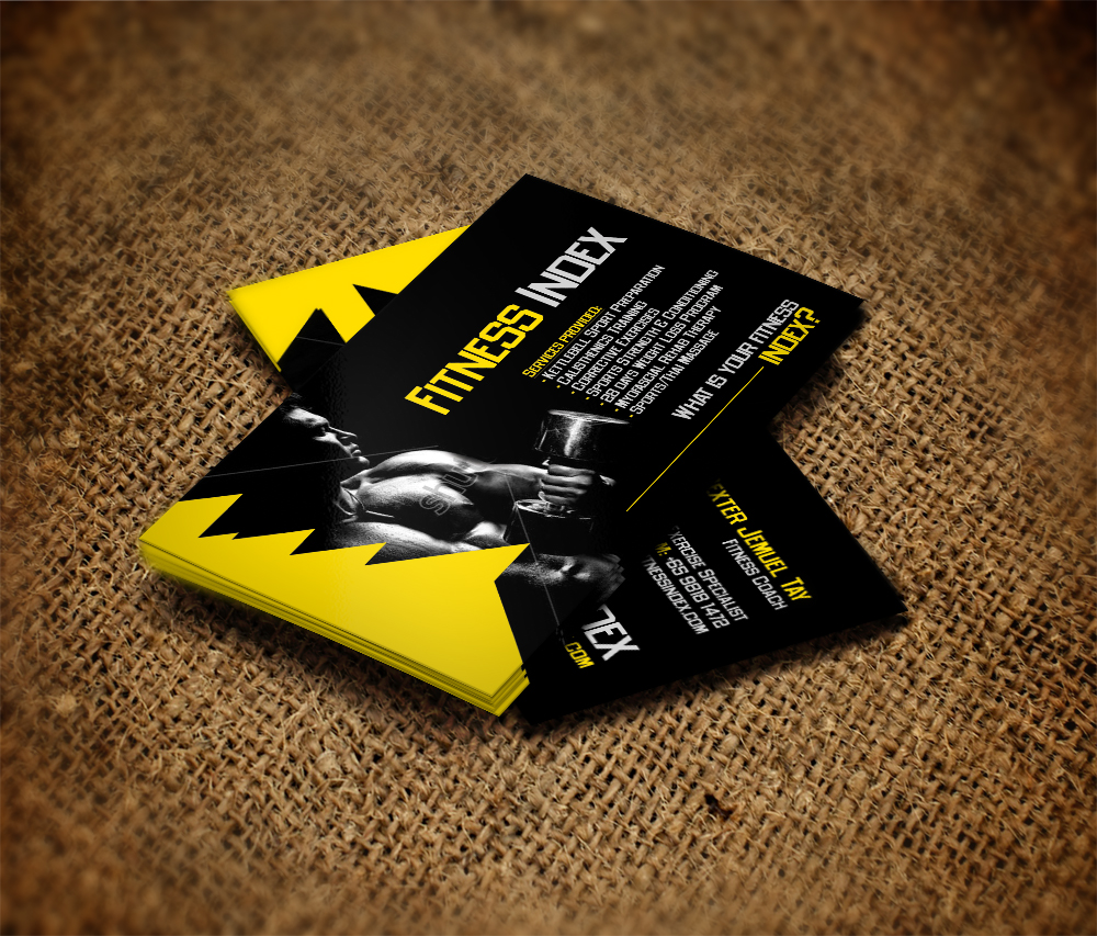 Business Card Design by diRtY.EMM for Fitness Index | Design #1389639
