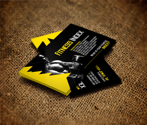 Business Card Design by diRtY.EMM for Fitness Index | Design: #1389639