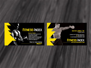 Business Card Design by diRtY.EMM for Fitness Index | Design: #1396007