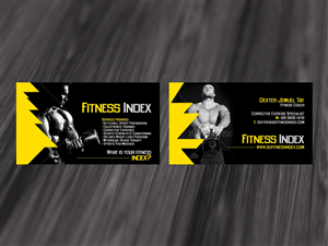 Business Card Design by diRtY.EMM for Fitness Index | Design: #1396009