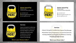 Business Card Design by Sbss for Fitness Index | Design: #1370944