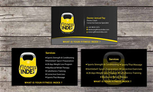 Business Card Design by Sbss for Fitness Index | Design: #1370958