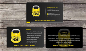 Business Card Design by Sbss for Fitness Index | Design: #1371111