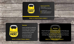 Business Card Design by Sbss for Fitness Index | Design: #1371115