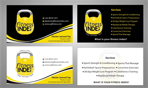 Business Card Design by Sbss for Fitness Index | Design: #1372724