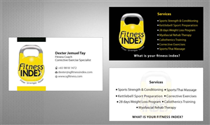 Business Card Design by Sbss for Fitness Index | Design: #1372748