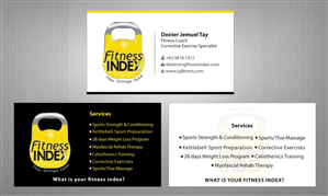 Business Card Design by Sbss for Fitness Index | Design: #1372812