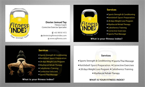 Visitenkarten-Design von Sbss für Fitness Index | Design: #1372816