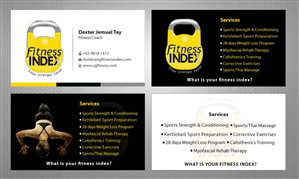 Visitenkarten-Design von Sbss für Fitness Index | Design: #1372818
