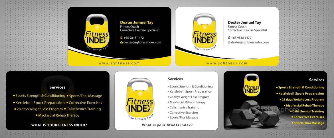Business Card Design by Sbss for Fitness Index | Design #1372858