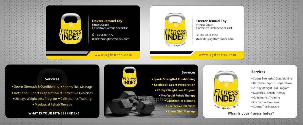 Business Card Design by Sbss for Fitness Index | Design #1372863