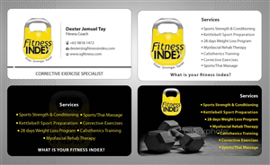 Visitenkarten-Design von Sbss für Fitness Index | Design: #1372869