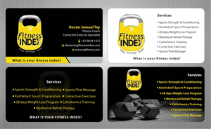 Visitenkarten-Design von Sbss für Fitness Index | Design: #1372870