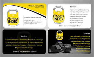 Visitenkarten-Design von Sbss für Fitness Index | Design: #1372871