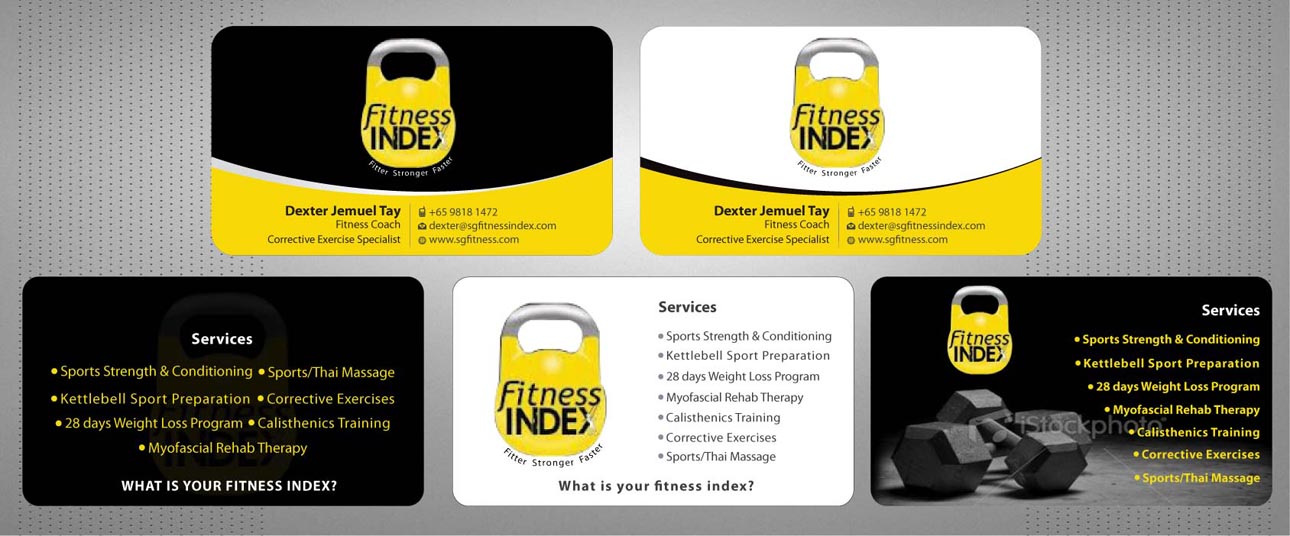 Visitenkarten-Design von Sbss für Fitness Index | Design #1372872