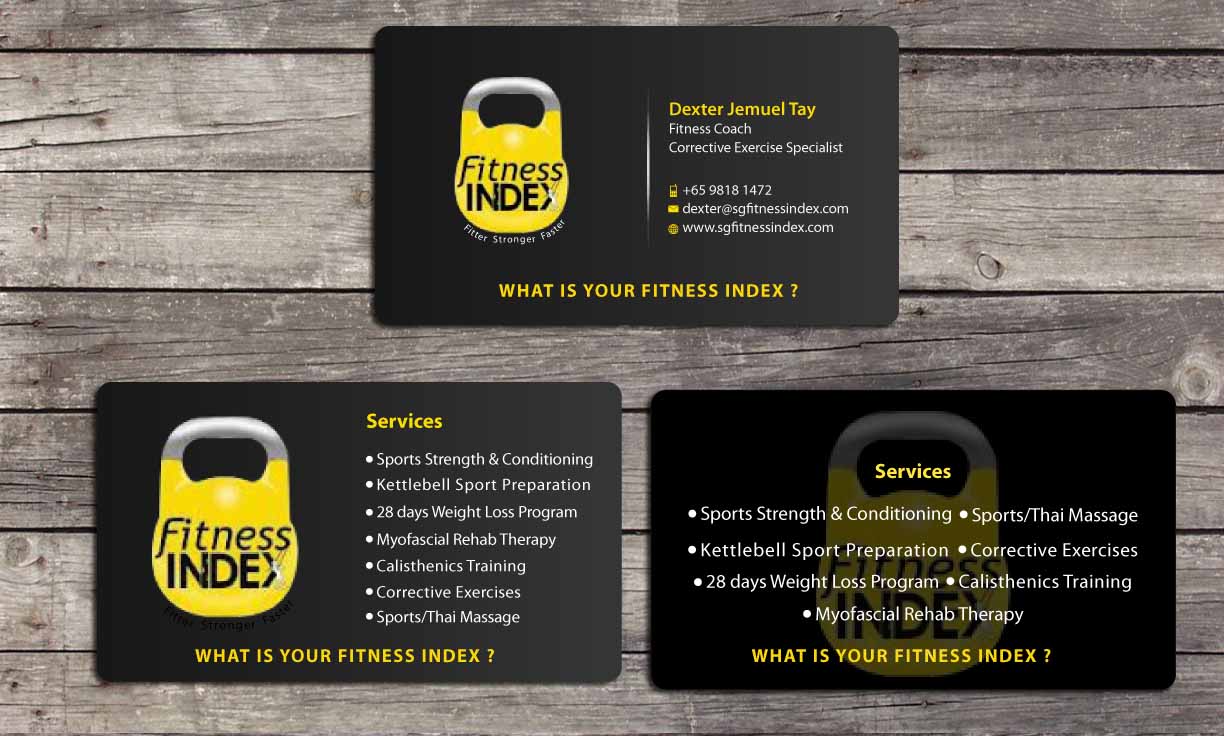Business Card Design by Sbss for Fitness Index | Design #1374066