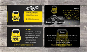 Business Card Design by Sbss for Fitness Index | Design: #1374076