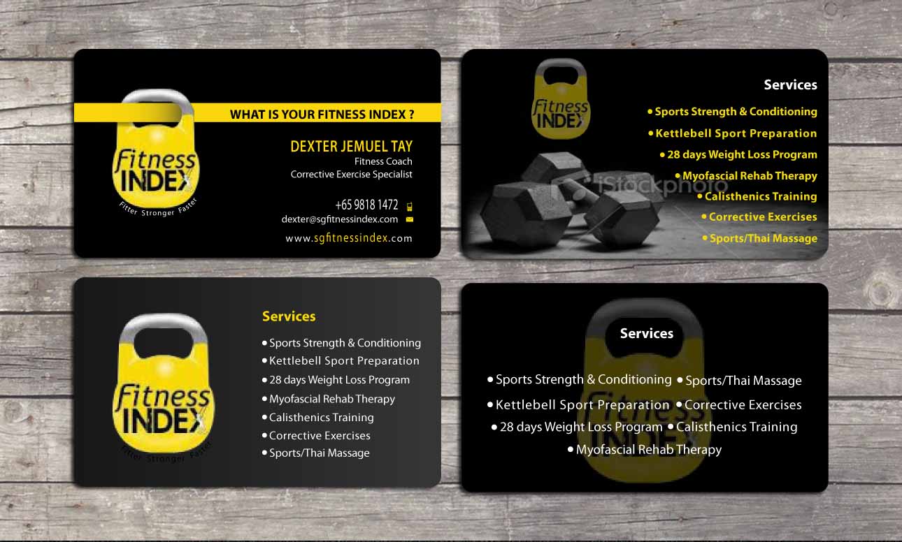 Business Card Design by Sbss for Fitness Index | Design #1374082