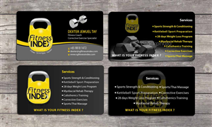 Business Card Design by Sbss for Fitness Index | Design: #1374096
