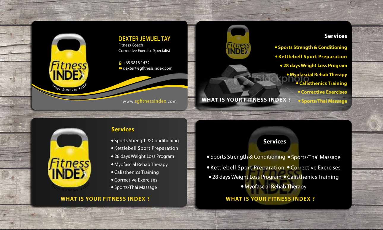 Business Card Design by Sbss for Fitness Index | Design #1374100