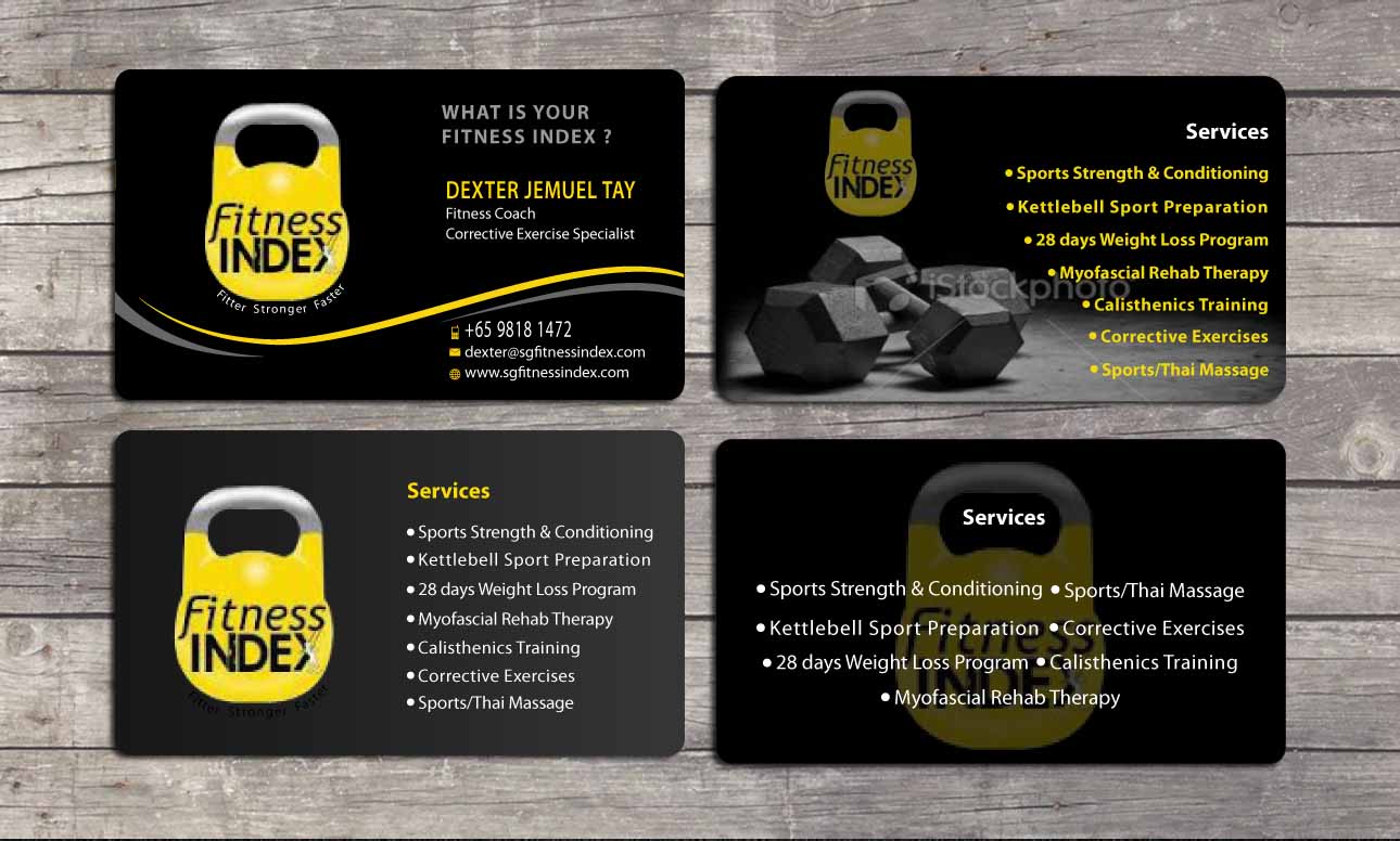 Business Card Design by Sbss for Fitness Index | Design #1374126