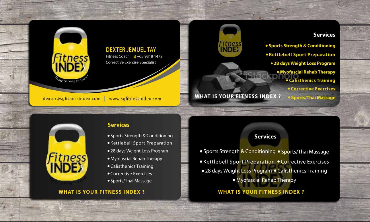 Business Card Design by Sbss for Fitness Index | Design #1374128